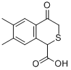 6,7-DIMETHYL-3,4-DIHYDRO-1H-2-BENZOTHIOPYRAN-4-ON-1-CARBOXYLIC ACID Struktur