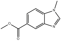 1H-Benzimidazole-5-carboxylicacid,1-methyl-,methylester(9CI) Struktur