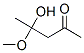 2-Pentanone, 4-hydroxy-4-methoxy- (9CI) Struktur