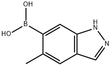 5-Methyl-1H-indazole-6-boronic acid Struktur