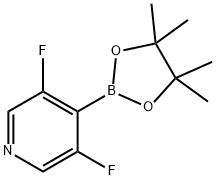 3,5-DIFLUOROPYRIDINE-4-BORONIC ACID PINACOL ESTER Struktur