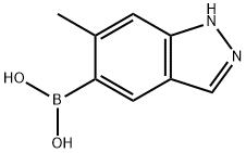 6-Methyl-1H-indazole-5-boronic acid Struktur