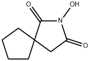 2-Hydroxy-2-azaspiro[4.4]nonane-1,3-dione Struktur