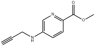 2-Pyridinecarboxylicacid,5-(2-propynylamino)-,methylester(9CI) Struktur