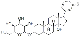 17-(3'-thiophenyl)androstane-3,14-diol 3-glucopyranoside Struktur