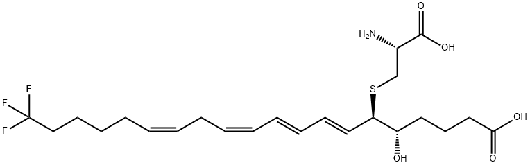 20,20,20-TRIFLUOROLEUKOTRIENE E4 Struktur