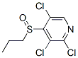 2,3,5-Trichloro-4-(propylsulfinyl)pyridine Struktur