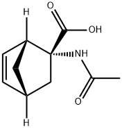 Bicyclo[2.2.1]hept-5-ene-2-carboxylic acid, 2-(acetylamino)-, (1R-endo)- (9CI) Struktur