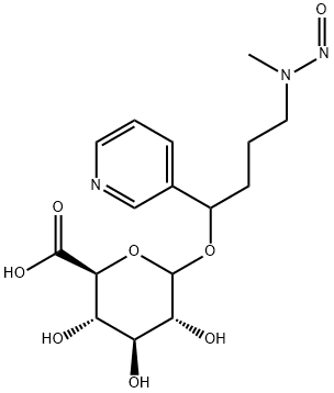 4-(METHYLNITROSAMINO)-1-(3-PYRIDYL)-1-BUTANYL ALPHA-D-GLUCURONIDE Struktur