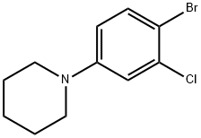 1-Bromo-2-chloro-4-piperidinobenzene Struktur