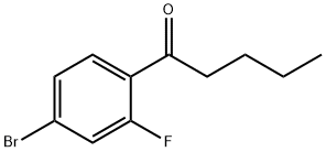 1-(4-Bromo-2-fluorophenyl)pentan-1-one Struktur