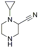 1-Cyclopropylpiperazine-2-carbonitrile Struktur