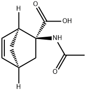 Bicyclo[2.2.1]hept-5-ene-2-carboxylic acid, 2-(acetylamino)-, (1S-endo)- (9CI) Struktur