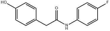 N-(4-FLUOROPHENYL)-2-(4-HYDROXYPHENYL)ACETAMIDE Struktur