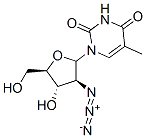 1-(2-azido-2-deoxyarabinofuranosyl)thymine Struktur