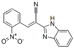 (Z)-2-(1H-benzoimidazol-2-yl)-3-(2-nitrophenyl)prop-2-enenitrile Struktur