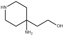 2-(4-aMinopiperidin-4-yl)ethanol Struktur