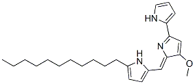 2-(5-Undecyl-2-pyrrolylmethylene)-3-methoxy-5-(2-pyrrolyl)-2H-pyrrole Struktur