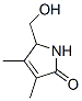 3-Pyrrolin-2-one, 5-(hydroxymethyl)-3,4-dimethyl- (8CI) Struktur