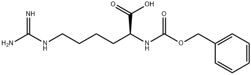 (R)-2-(benzyloxycarbonylaMino)-6-guanidinohexanoic acid Struktur