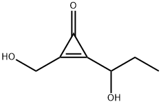 2-Cyclopropen-1-one, 2-(hydroxymethyl)-3-(1-hydroxypropyl)- (9CI) Struktur