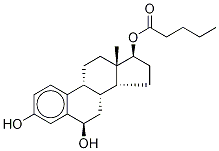 6α-Hydroxy-17β-estradiol 17-Valerate Struktur