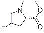 Proline, 4-fluoro-1-methyl-, methyl ester, L- (8CI) Struktur