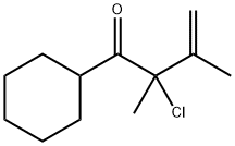 3-Buten-1-one, 2-chloro-1-cyclohexyl-2,3-dimethyl- (9CI) Struktur