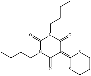 1,3-Dibutyl-5-[1,3]dithian-2-ylidene-pyriMidine-2,4,6-trione Struktur