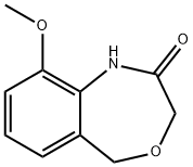 9-Methoxy-1,5-dihydro-benzo[e][1,4]oxazepin-2-one Struktur