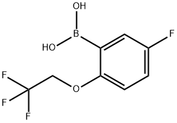 5-Fluoro-2-(trifluoroethoxy)phenylboronicacid Struktur