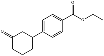 ETHYL 4-(3-OXOCYCLOHEXYL)BENZOATE Struktur