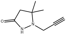 3-Pyrazolidinone,  5,5-dimethyl-1-(2-propynyl)-  (9CI) Struktur