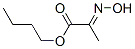 Propanoic acid, 2-(hydroxyimino)-, butyl ester (9CI) Struktur