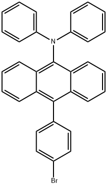 9-AnthracenaMine, 10-(4-broMophenyl)-N,N-diphenyl- Struktur