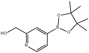 2-Hydroxymethylpyridine-4-boronic acid pinacol ester Struktur