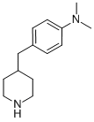 BENZENAMINE, N,N-DIMETHYL-4-(4-PIPERIDINYLMETHYL)- Struktur