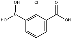 3-Borono-2-chlorobenzoic acid Struktur