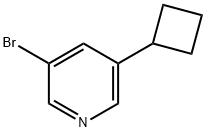 3-broMo-5-cyclobutylpyridine Struktur