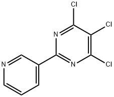 4,5,6-trichloro-2-(3-pyridinyl)pyriMidine Struktur