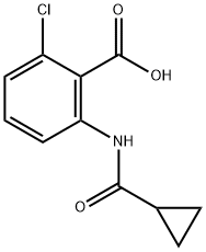 2-Chloro-6-[(cyclopropylcarbonyl)aMino]benzoic Acid Struktur