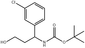 3-(Boc-aMino)-3-(3-chlorophenyl)-1-propanol Struktur