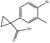 1-(4-BroMo-3-Methylphenyl)cyclopropane-1-carboxylic acid Struktur