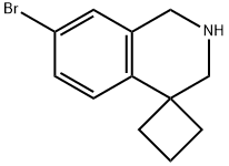 7'-broMo-2',3'-dihydro-1'H-spiro[cyclobutane-1,4'-isoquinoline] Struktur