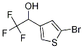 1-(5-broMothiophen-3-yl)-2,2,2-trifluoroethanol Struktur