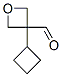 3-Oxetanecarboxaldehyde, 3-cyclobutyl- (9CI) Struktur