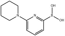 6-(piperidin-1-yl)pyridin-2-ylboronic acid Struktur