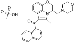 S(-)-WIN 55 212-3 MESYLATE Struktur