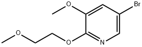 5-broMo-3-Methoxy-2-(2-Methoxyethoxy)pyridine Struktur