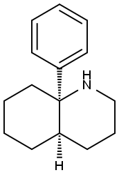 8a-phenyldecahydroquinoline Struktur